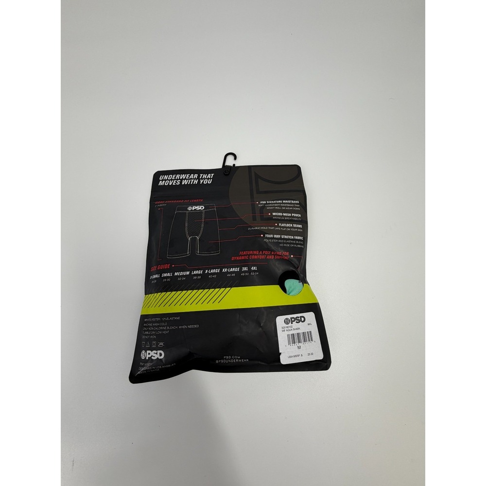 PSD Warface Aqua Shark Men's Size M Medium 32-34 Underwear Boxer Briefs New - Picture 3 of 3